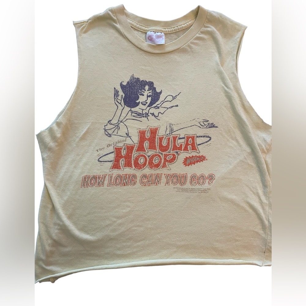 TNT Vintage Hula Hoop Cut Cropped Tank